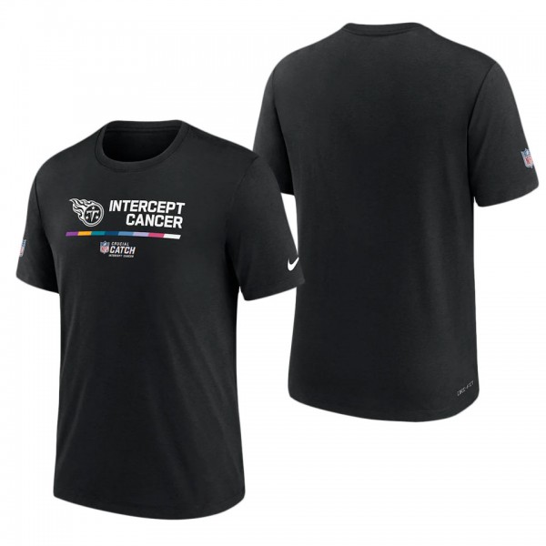 Men's Tennessee Titans Black 2022 NFL Crucial Catch Performance T-Shirt