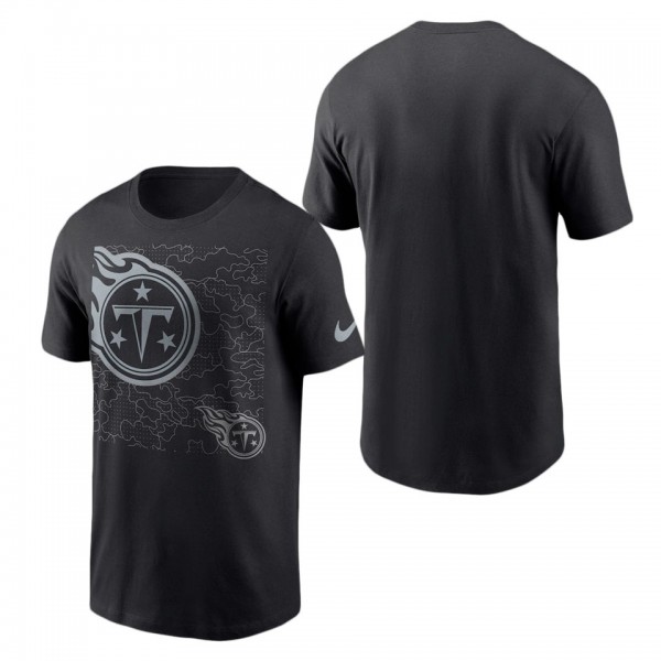 Men's Tennessee Titans Black RFLCTV T-Shirt