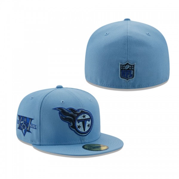 Men's Tennessee Titans Light Blue 15 Years The Pastels 59FIFTY Fitted Hat