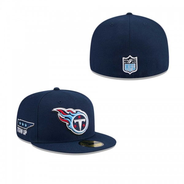 Men's Tennessee Titans Navy 2024 NFL Draft 59FIFTY...