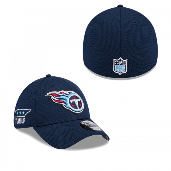 Men's Tennessee Titans Navy 2024 NFL Draft 39THIRTY Flex Hat