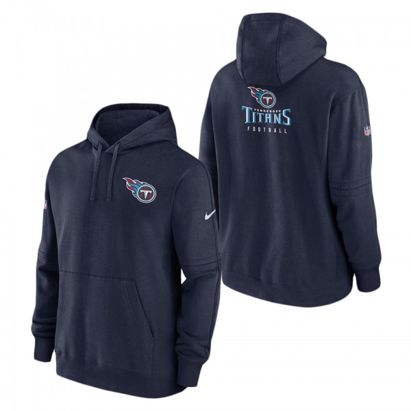 Men's Tennessee Titans Nike Navy Sideline Club Fle...