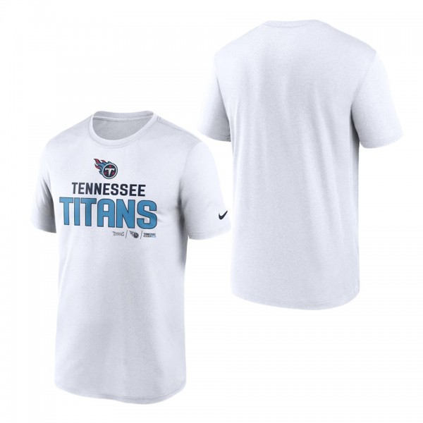 Men's Tennessee Titans Nike White Legend Community Performance T-Shirt