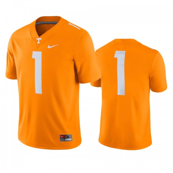 Tennessee Volunteers #1 Tennessee Orange Game Game Jersey