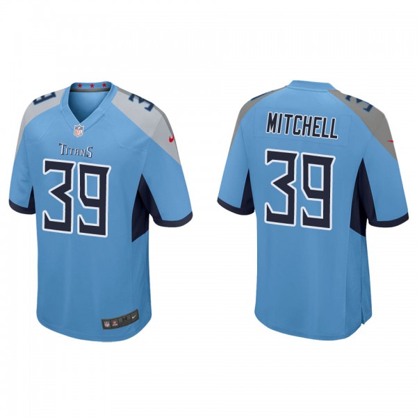 Men's Tennessee Titans Terrance Mitchell Light Blue Game Jersey