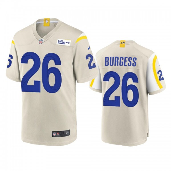 Los Angeles Rams Terrell Burgess Bone Game Jersey
