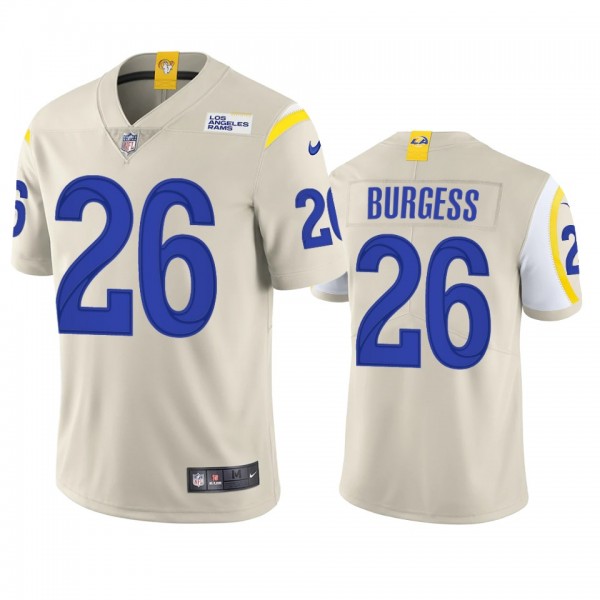 Terrell Burgess Los Angeles Rams Bone Vapor Limited Jersey