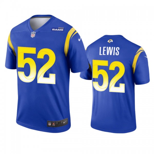 Los Angeles Rams Terrell Lewis Royal Legend Jersey...