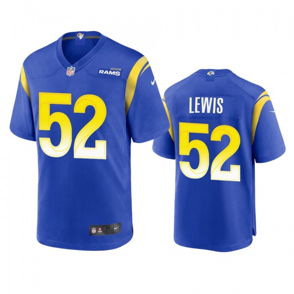 Los Angeles Rams Terrell Lewis Royal Game Jersey