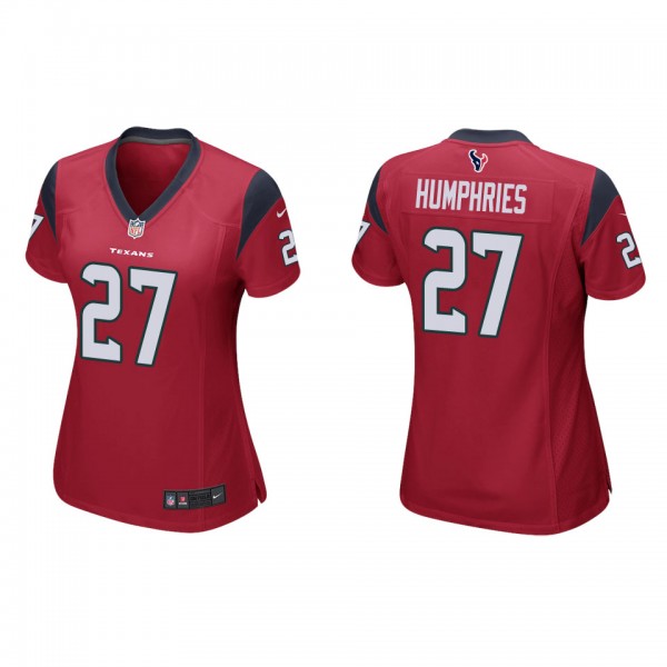 Women's Houston Texans Adam Humphries Red Game Jer...