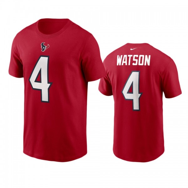 Men's Houston Texans Deshaun Watson Red Name &...