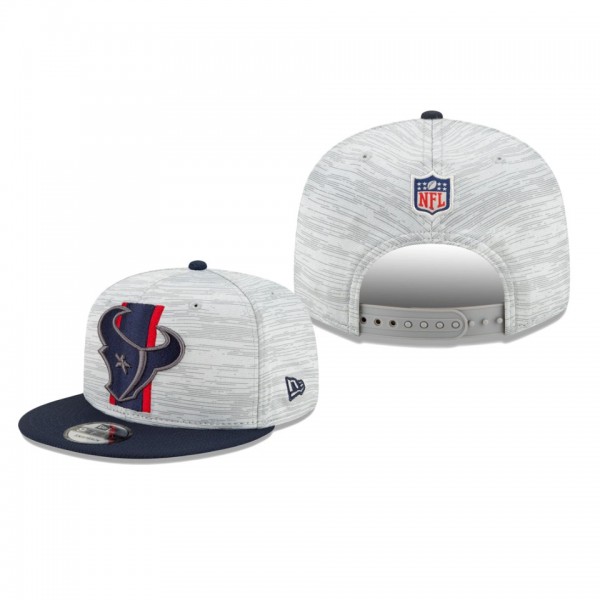 Houston Texans Gray Navy 2021 NFL Training Camp 9FIFTY Snapback Hat