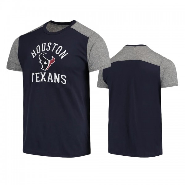 Houston Texans Navy Gray Field Goal Slub T-Shirt