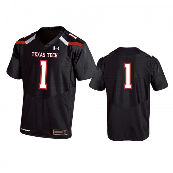 Texas Tech Red Raiders #1 Black College Football Premier Jersey