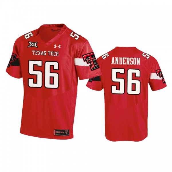 Texas Tech Red Raiders Jack Anderson Red 2020 Repl...