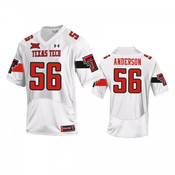 Texas Tech Red Raiders Jack Anderson White 2020 Re...