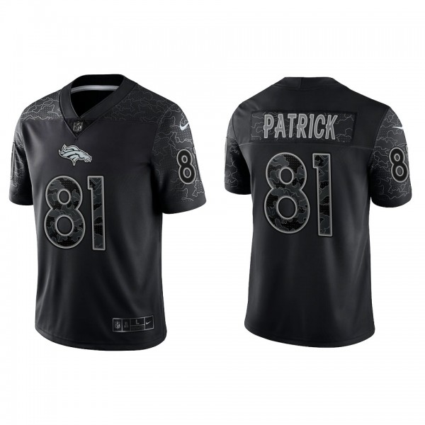 Tim Patrick Denver Broncos Black Reflective Limited Jersey