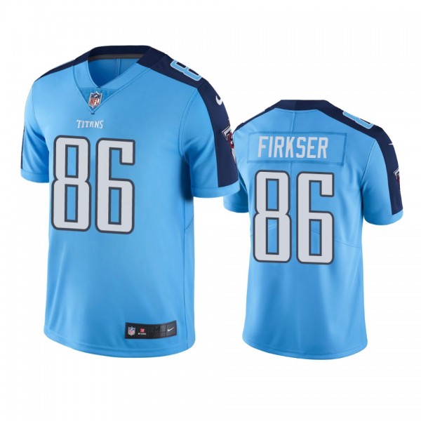 Tennessee Titans #86 Men's Light Blue Anthony Firk...