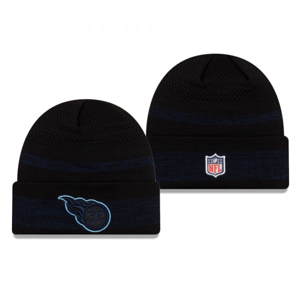 Tennessee Titans Black 2021 NFL Sideline Tech Cuffed Knit Hat