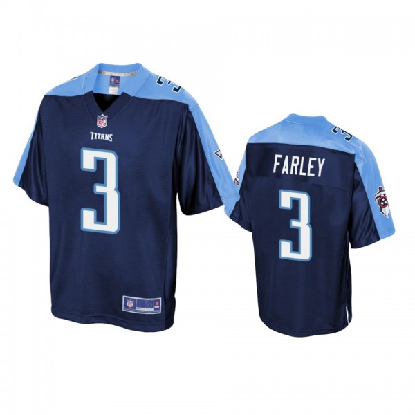 Tennessee Titans Caleb Farley Navy Pro Line Jersey...