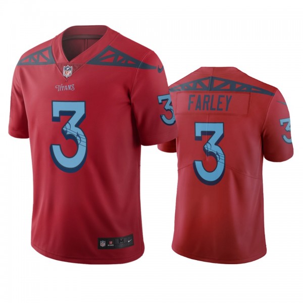 Tennessee Titans Caleb Farley Red City Edition Vapor Limited Jersey