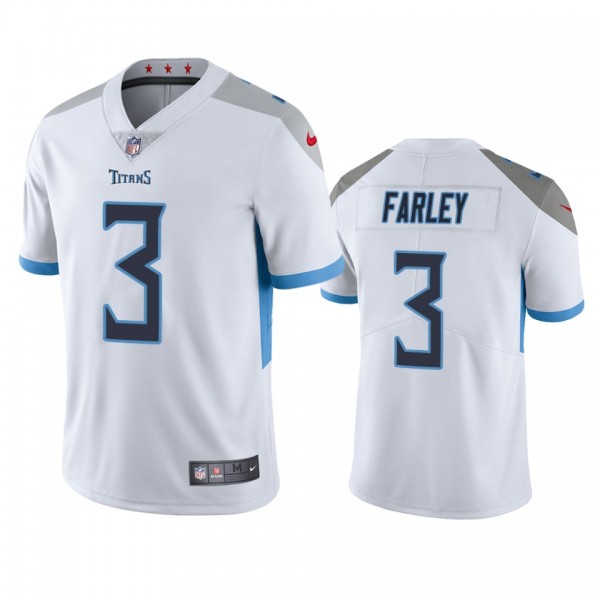 Tennessee Titans Caleb Farley White 2021 NFL Draft...