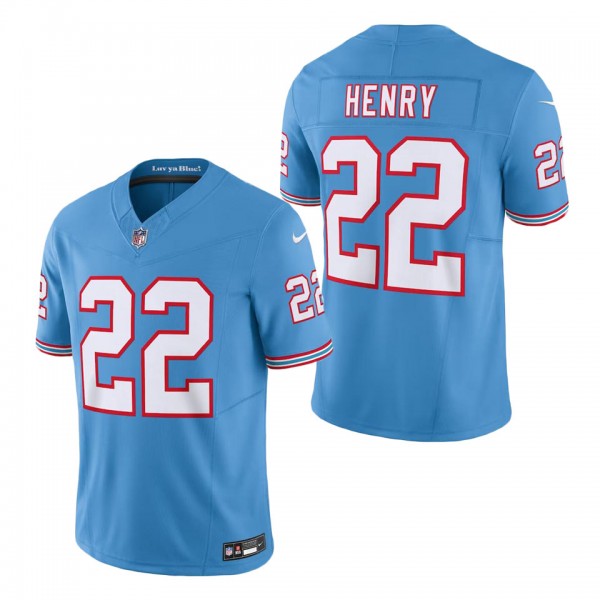 Men's Tennessee Titans Derrick Henry Light Blue Oi...