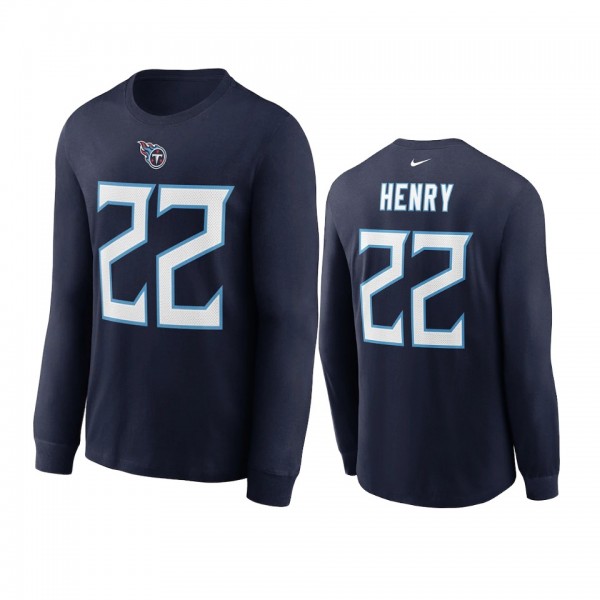 Tennessee Titans Derrick Henry Navy Name Number Lo...