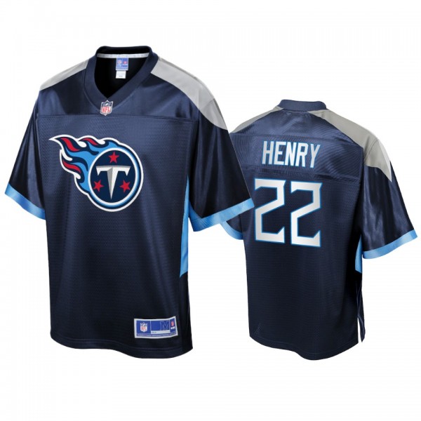 Tennessee Titans Derrick Henry Navy Icon Jersey - ...