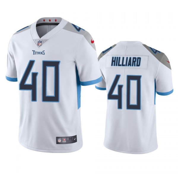 Tennessee Titans Dontrell Hilliard White Vapor Limited Jersey