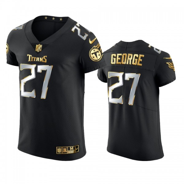 Tennessee Titans Eddie George Black Golden Edition...