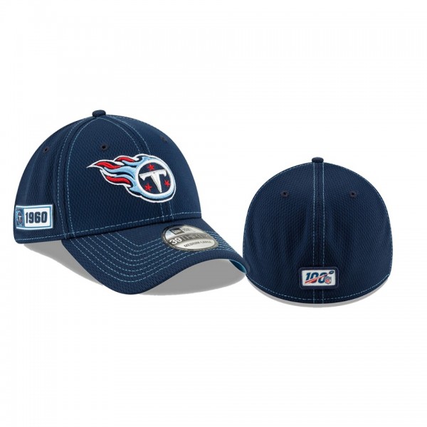 Tennessee Titans Navy 2019 NFL Sideline Road 39THIRTY Flex Hat