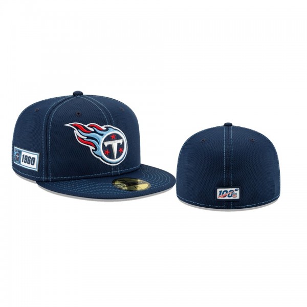 Tennessee Titans Navy 2019 NFL Sideline Road 59FIF...