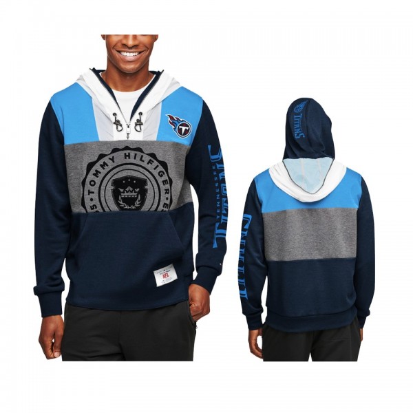 Tennessee Titans Navy Charcoal Pinnacle Pullover H...