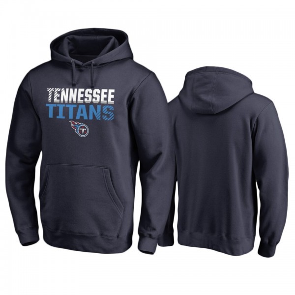 Tennessee Titans Navy Iconic Fade Out Pullover Hoodie