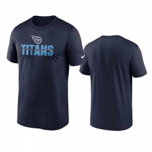 Tennessee Titans Navy Legend Microtype Performance...