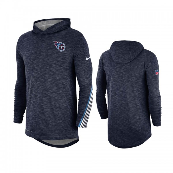 Titans Navy Sideline Scrimmage Hooded T-Shirt