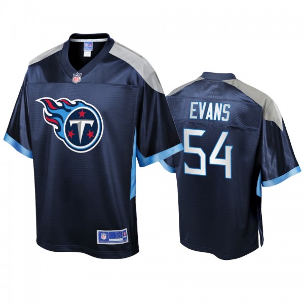 Tennessee Titans Rashaan Evans Navy Icon Jersey - ...