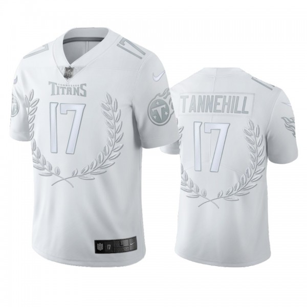 Tennessee Titans Ryan Tannehill White Platinum Lim...
