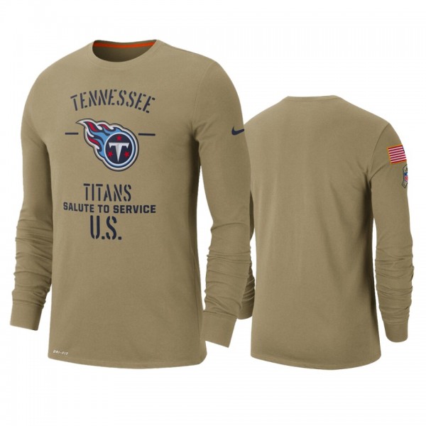 Tennessee Titans Tan 2019 Salute to Service Sideli...