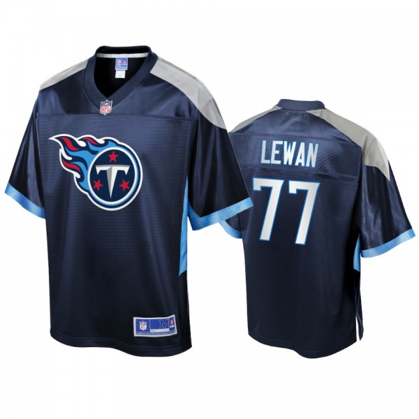 Tennessee Titans Taylor Lewan Navy Icon Jersey - Men's
