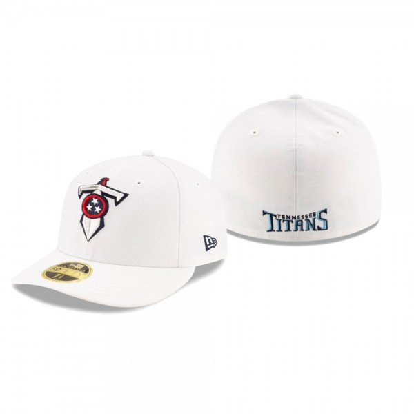 Tennessee Titans White Omaha Historic Low Profile 59FIFTY Hat