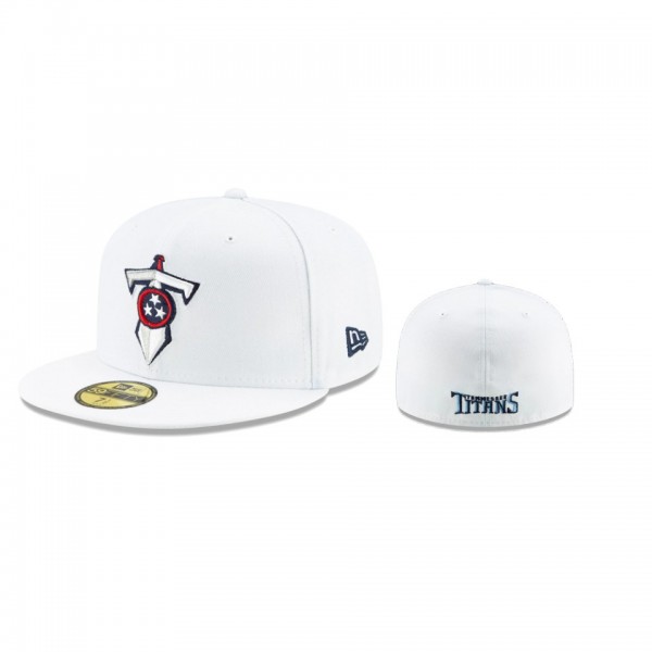 Tennessee Titans White Omaha Sword 59FIFTY Hat