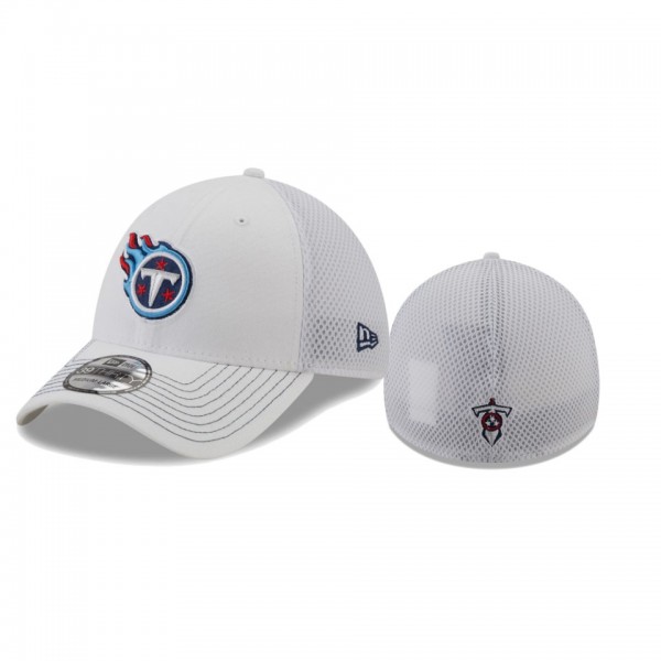 Tennessee Titans White Team Neo 39THIRTY Flex Hat