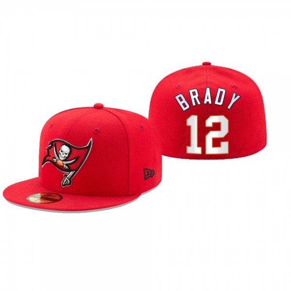 Tampa Bay Buccaneers Tom Brady Red Omaha 59FIFTY F...