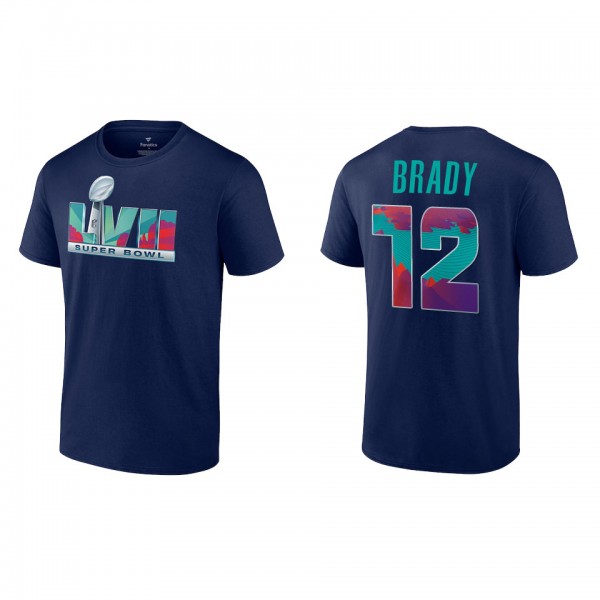 Tom Brady Super Bowl LVII Nike Navy T-Shirt