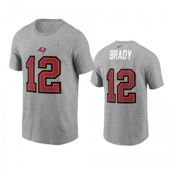 Tampa Bay Buccaneers Tom Brady Gray Super Bowl LV ...