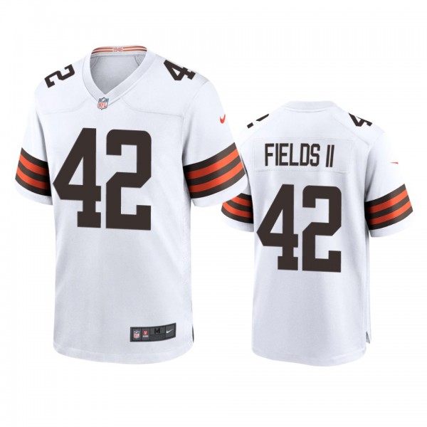 Cleveland Browns Tony Fields II White Game Jersey