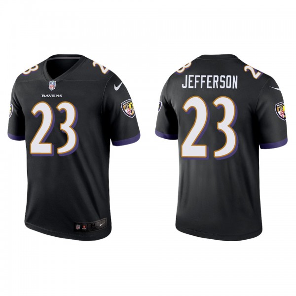 Men's Baltimore Ravens Tony Jefferson Black Legend Jersey