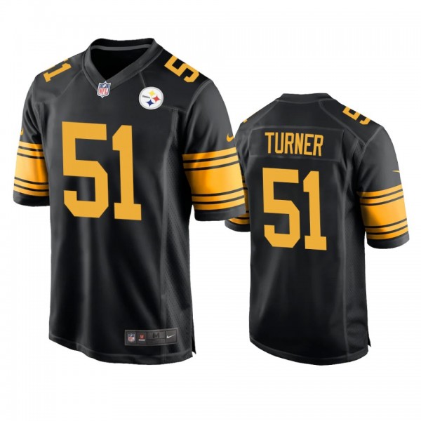 Pittsburgh Steelers Trai Turner Black Alternate Ga...